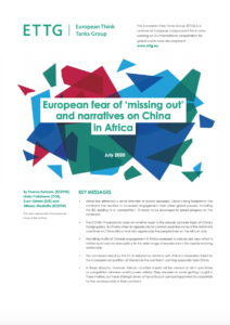 European fear of ‘missing out’ and narratives on China in Africa